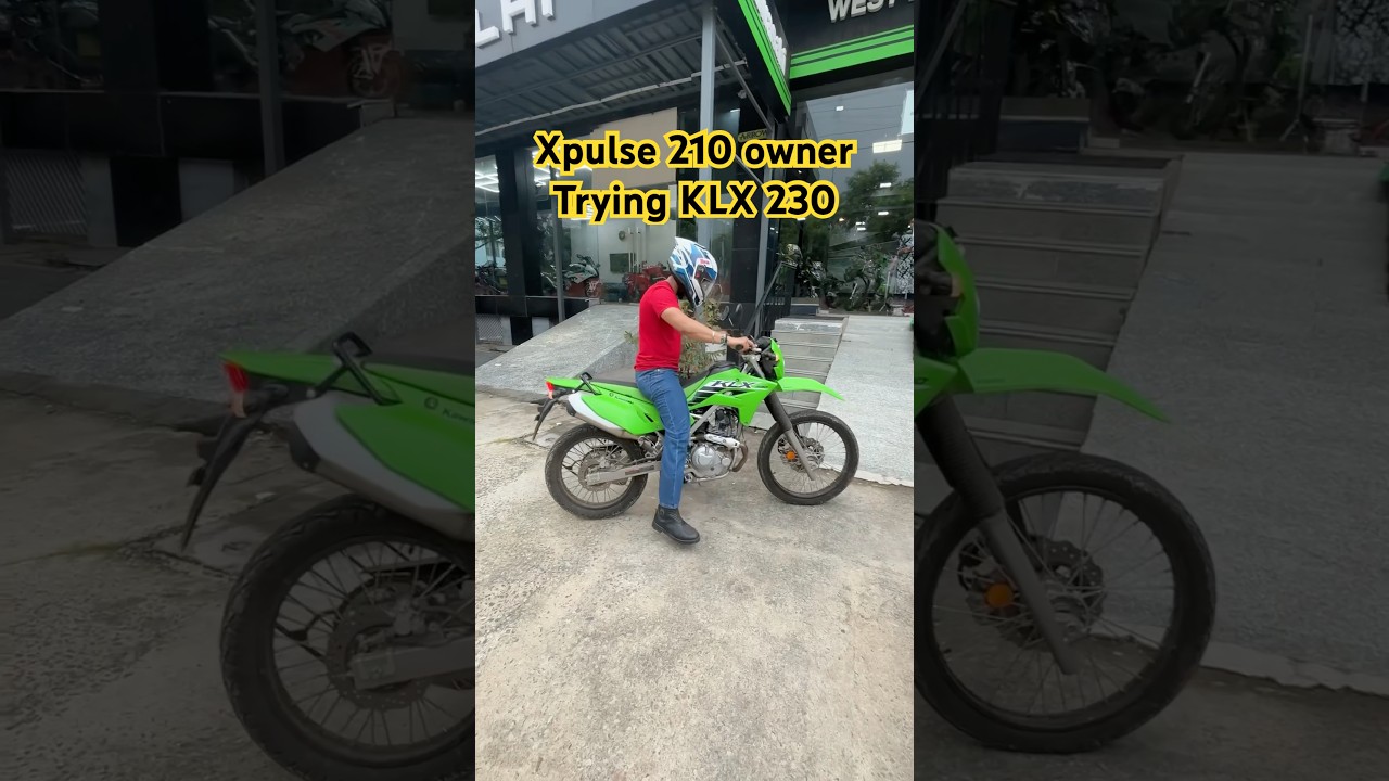 Xpulse 210 owner trying KLX 230 😨😬😨 #xpulse210 #klx230 #kawasaki #kawasakiklx230 #heroxpulse210