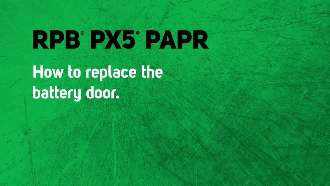How to replace the battery door | PX5 PAPR | RPB Safety