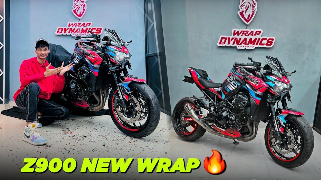 Tez Ki New Look👀 | Kawasaki Z900 Wrap Modifications🔥
