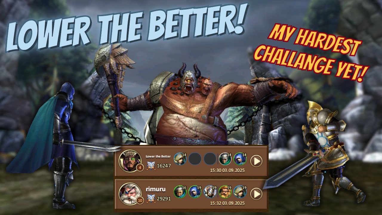Lower the Better. My hardest challange yet!