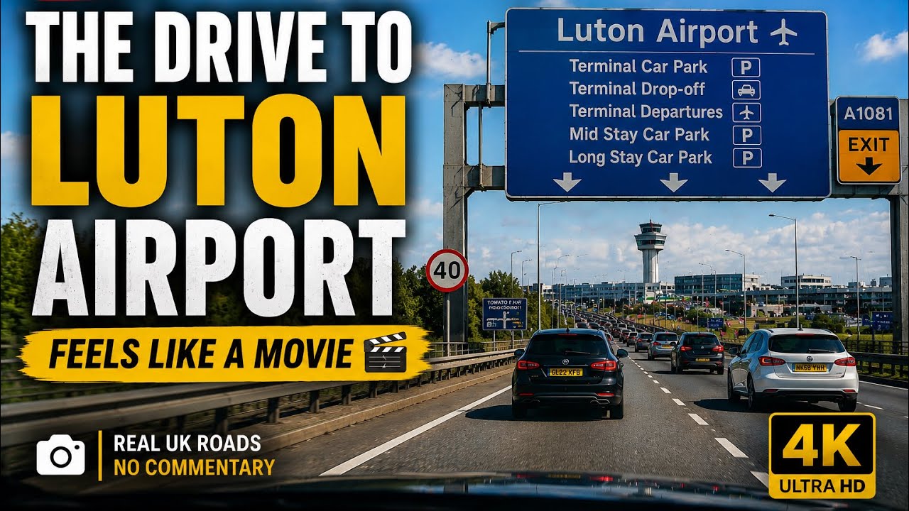 The Drive to Luton Airport Feels Like a Movie 🎬✈️