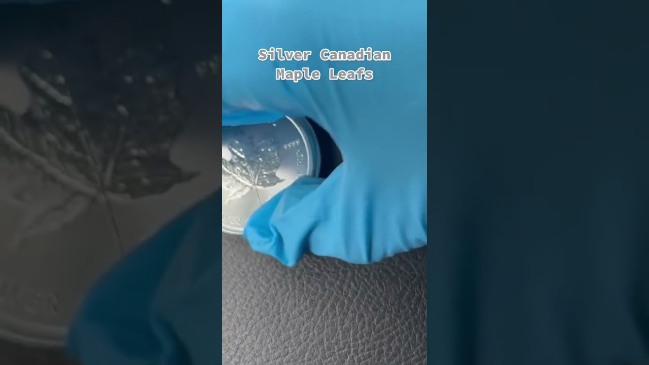 Silver Canadian Maple Leafs#SilverCanadianMapleLeaf #silver #bullionrounds #wealth