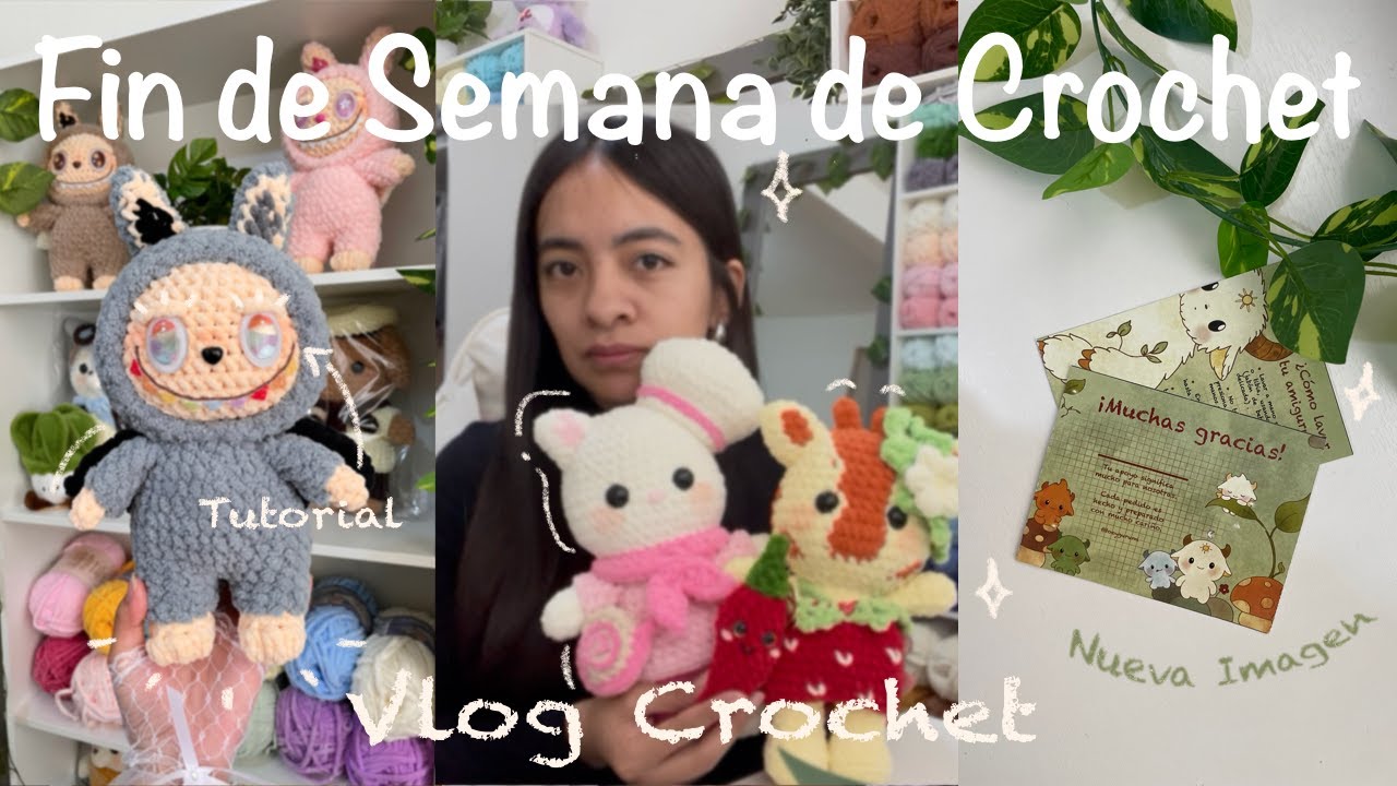 Un Fin de Semana de Crochet + Tutorial Ojitos de Labubu | Vlog de Crochet Toeygurumi