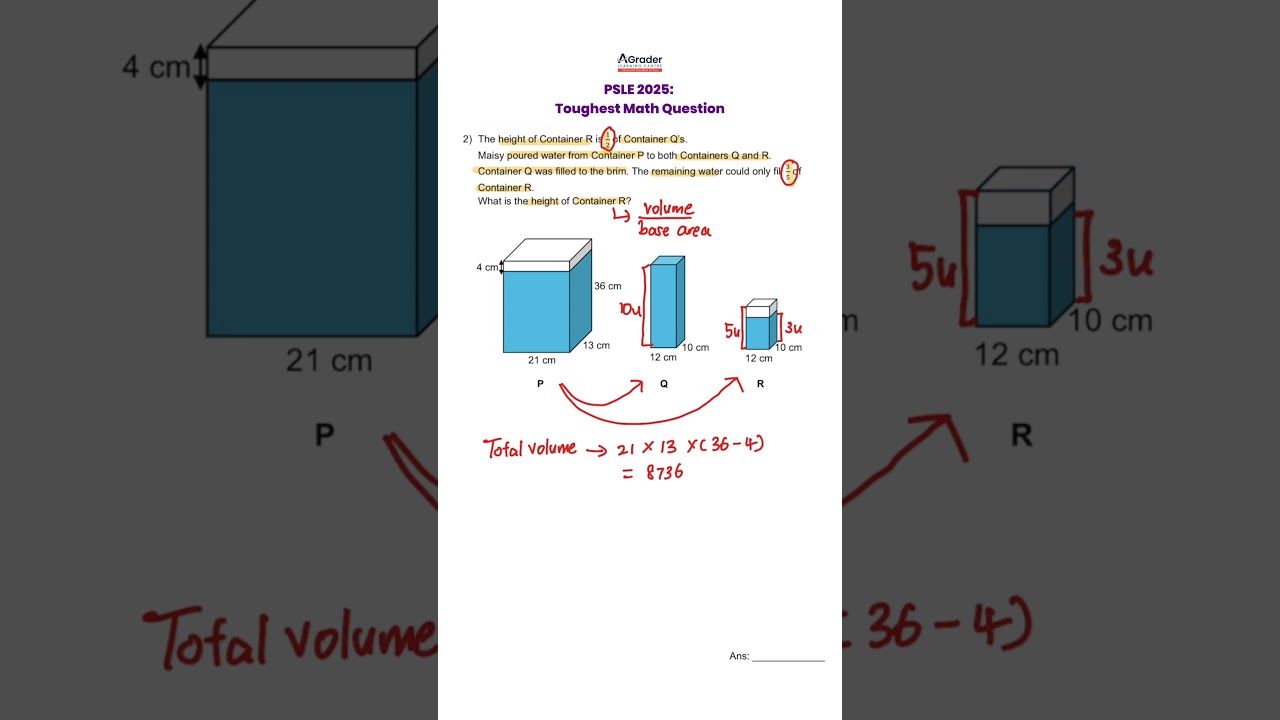🤯Most students couldn&rsquo;t solve this PSLE 2025 Math question!