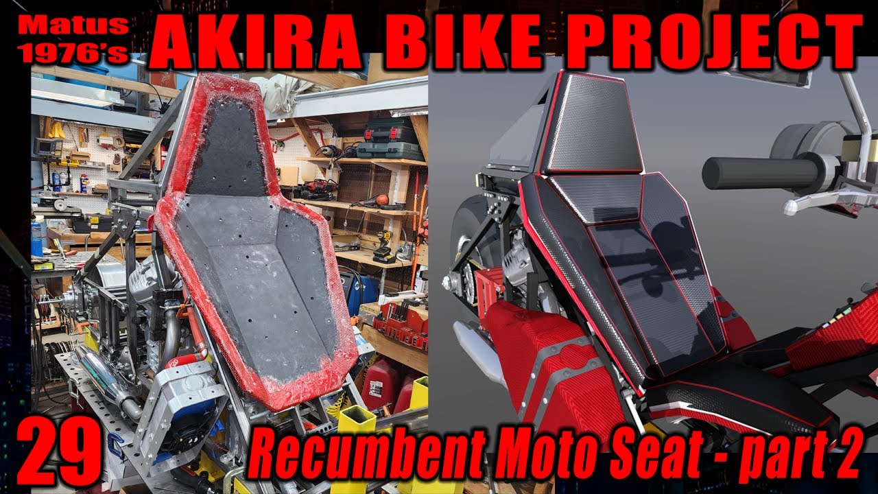 Проект Akira Bike - 29 - Сиденье-ковш для мотоцикла с вертикальным креплением - часть 2