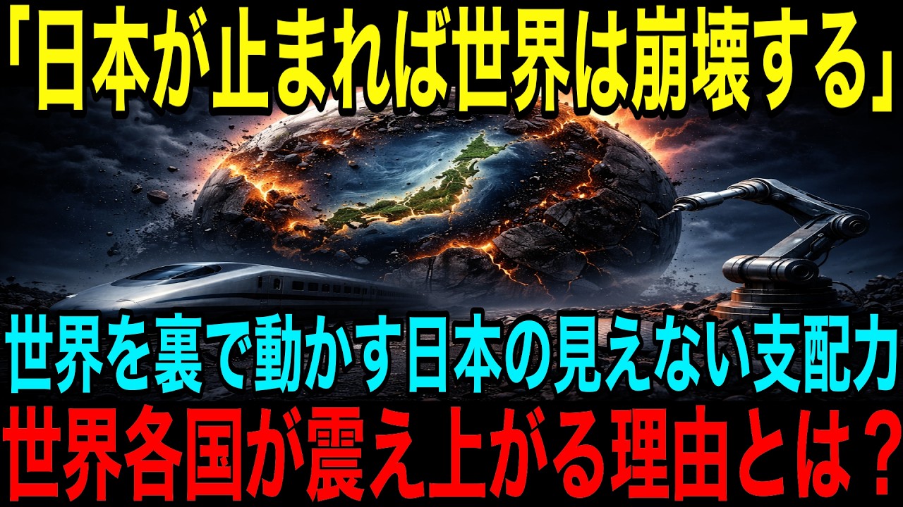 【海外の反応】「日本が止まれば世界が止まる」世界を動かす日本の「見えない力」の真の影響力…世界各国が震撼する理由とは？【日本称賛】