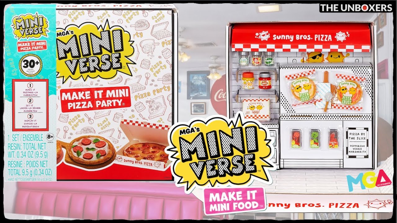 Miniverse Make It Mini Food Pizza Party Set by MGA