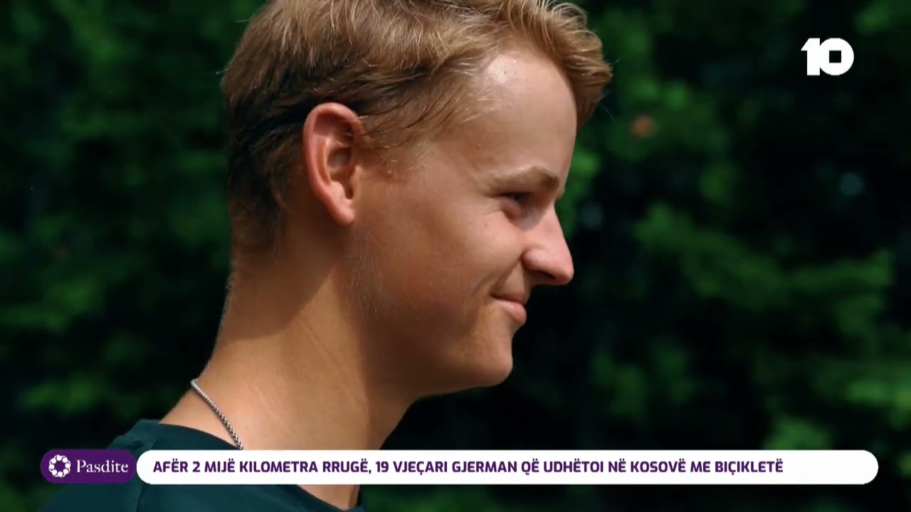 Afër 2 mijë kilometra rrugë, 19 vjeçari gjerman që udhëtoi në Kosovë me biçikletë