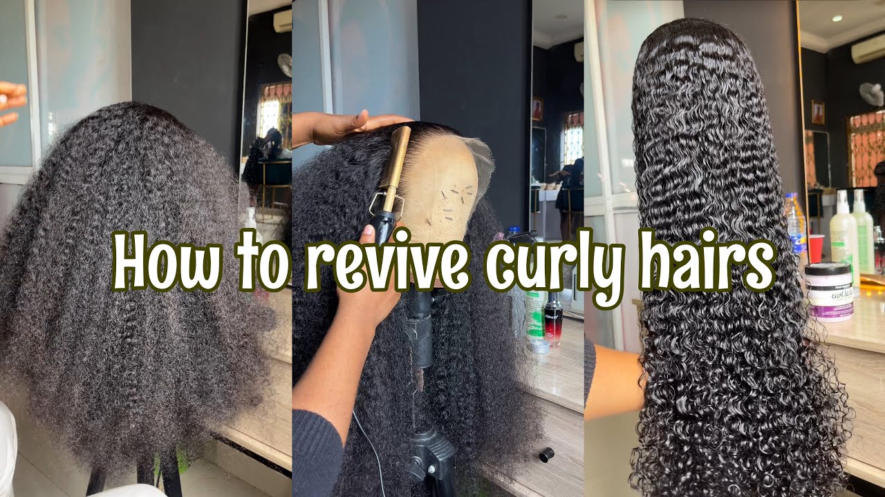HOW TO REVIVE YOUR CURLY WIGS | For beginners ( Burmese curls) #curlyhair #hairstyletutorial