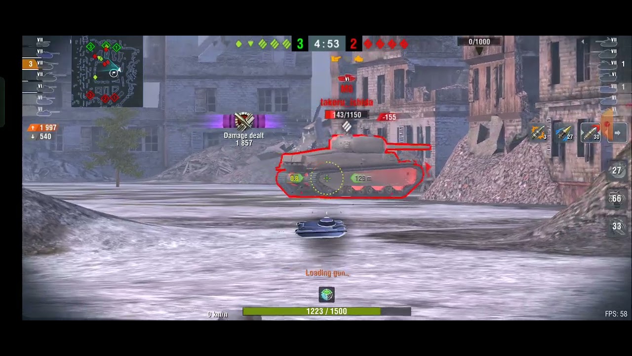 Tiger 1 damega 4105 destroy 7/gameplay wotb Indonesia