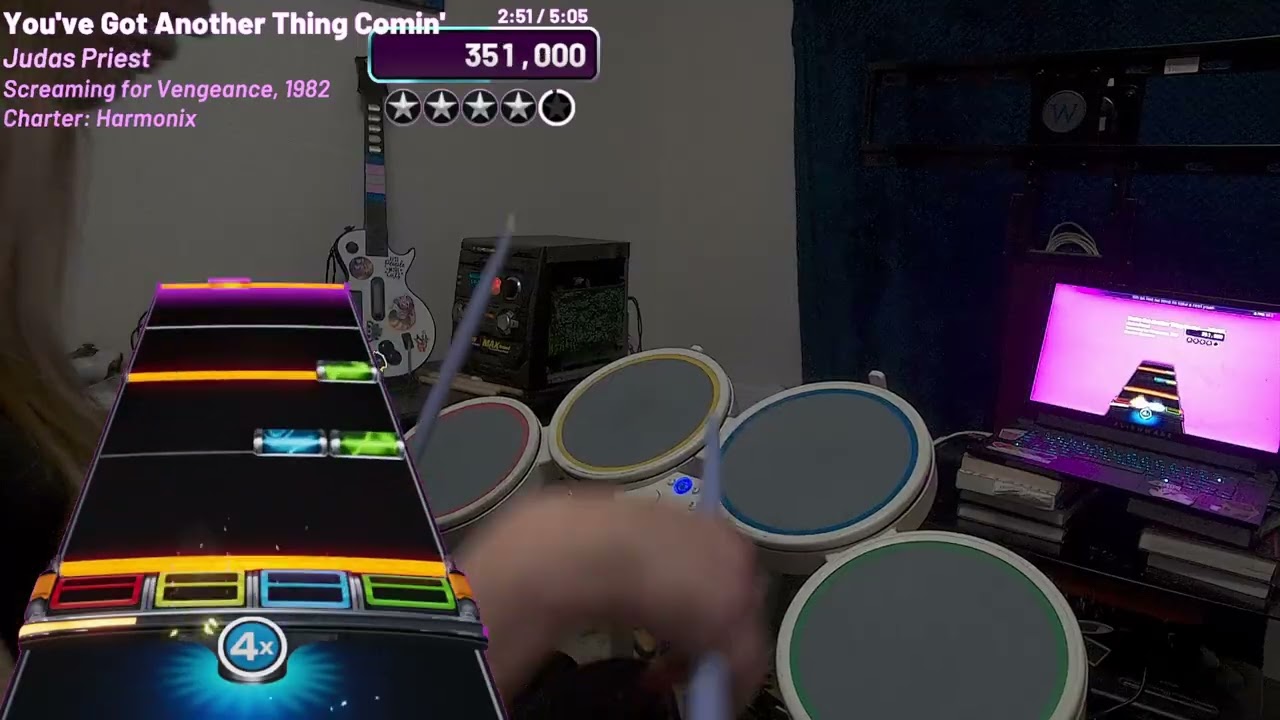 YARG Expert Drums You Got Another Thing Comin' by Judas Priest
