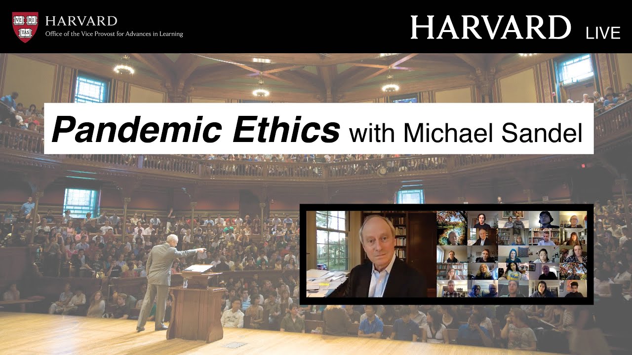 Онлайн-мероприятие Harvard Live: Этика в условиях пандемии с Майклом Санделом