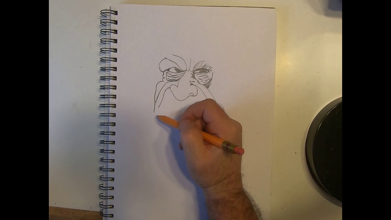 Woodcarving/How To Draw A Grumpy Wood Spirit