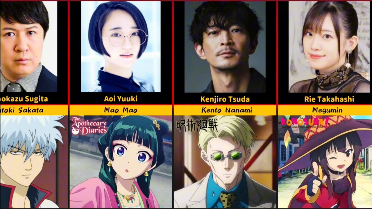 Top 55 Most Popular Anime Seiyuu & their Popular Character Roles [2025]