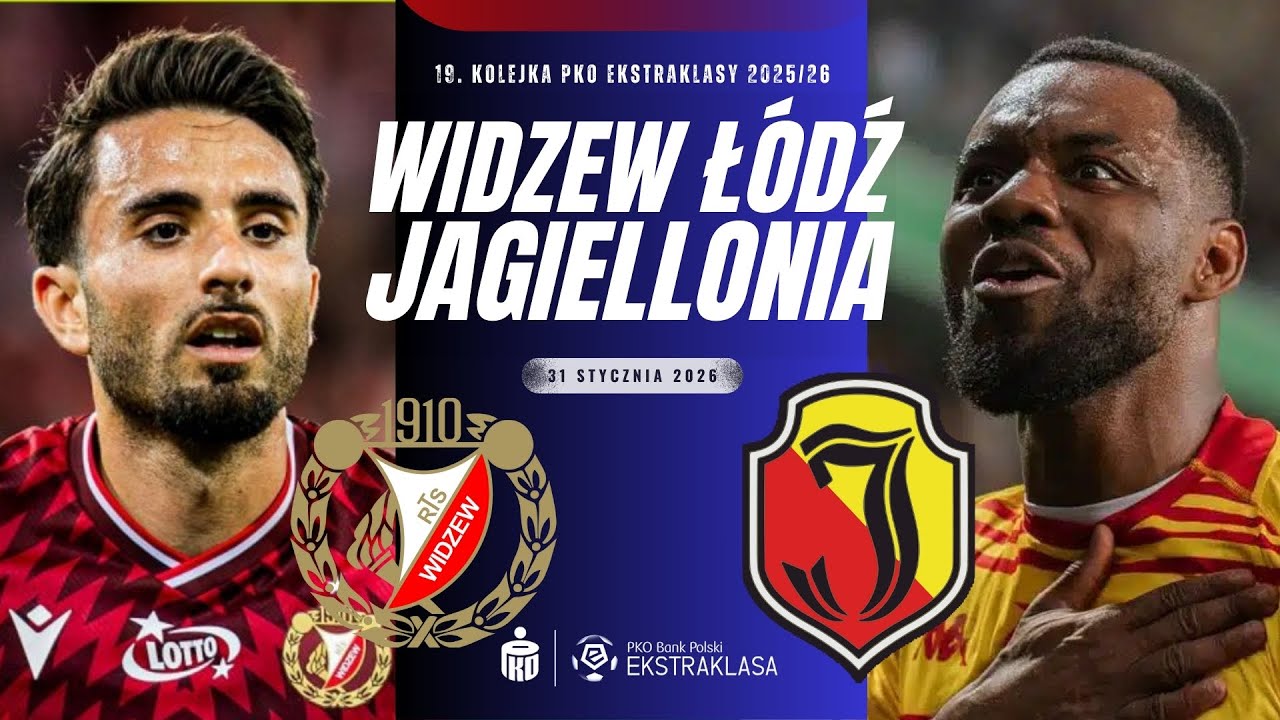 WIDZEW ŁÓDŹ - JAGIELLONIA BIAŁYSTOK | 19. KOLEJKA EKSTRAKLASY 2025/26 | RELACJA NA ŻYWO KOMENTARZ