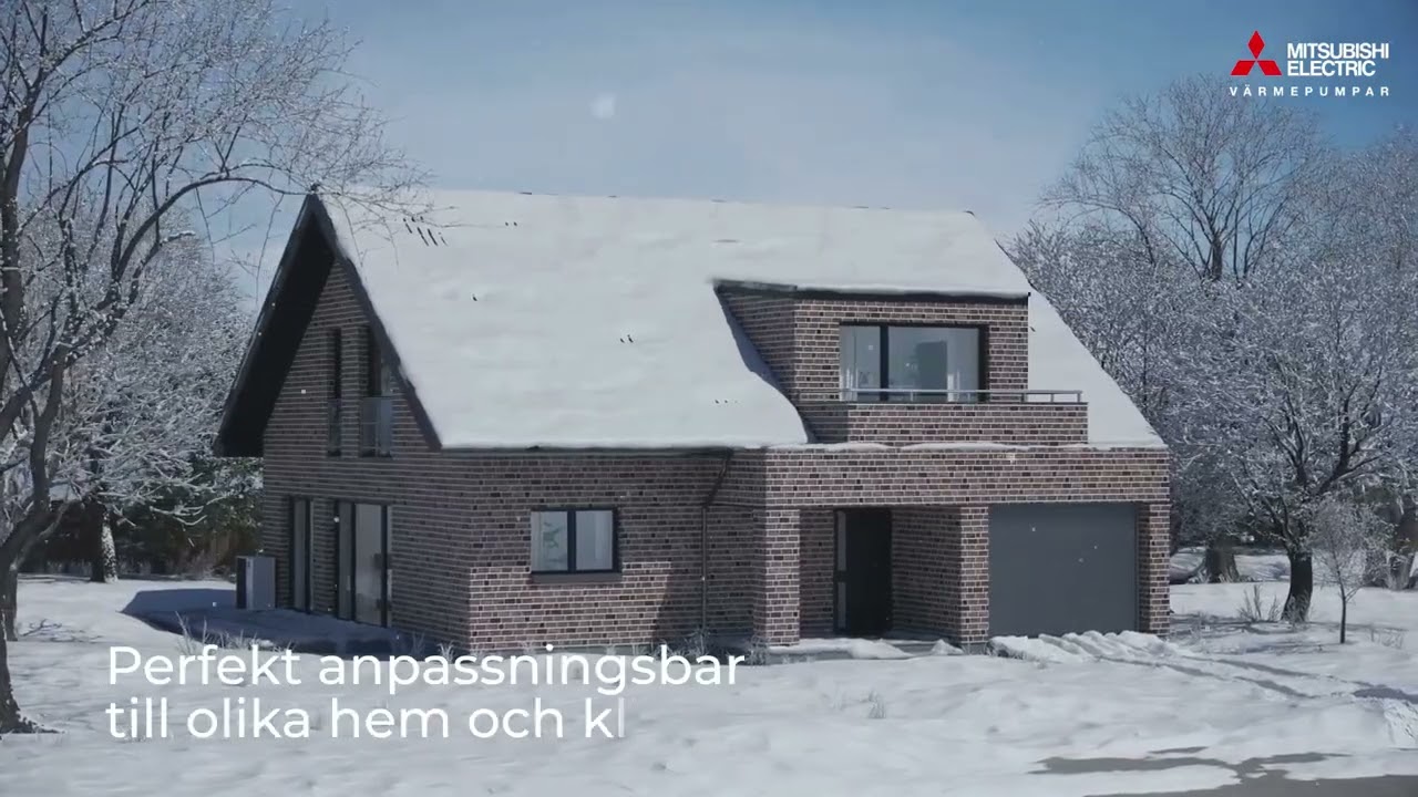 Ecodan luft-vattenvärmepumpen för extremkyla
