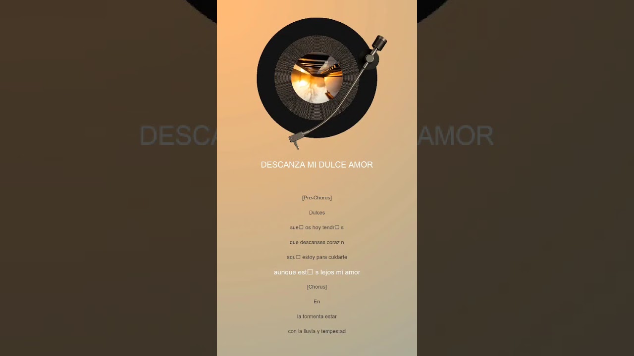 DESCANZA MI DULCE AMOR