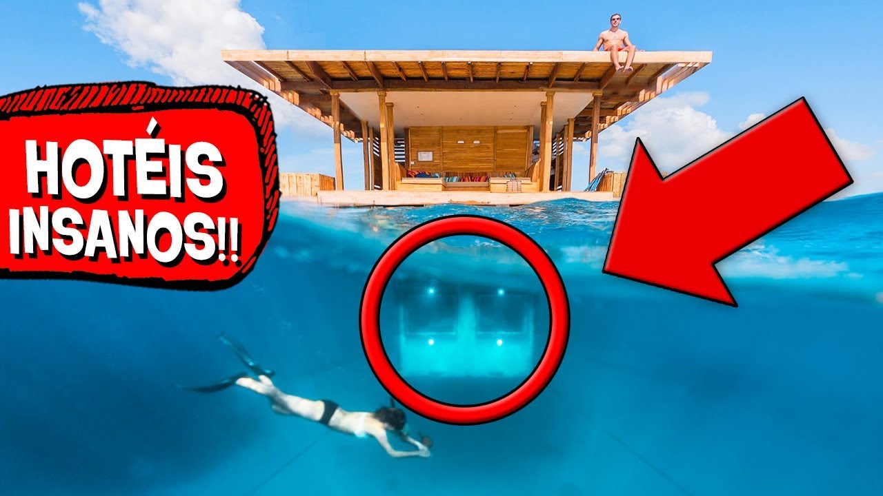 5 HOTÉIS mais INCRÍVEIS do MUNDO! 😱 🐠