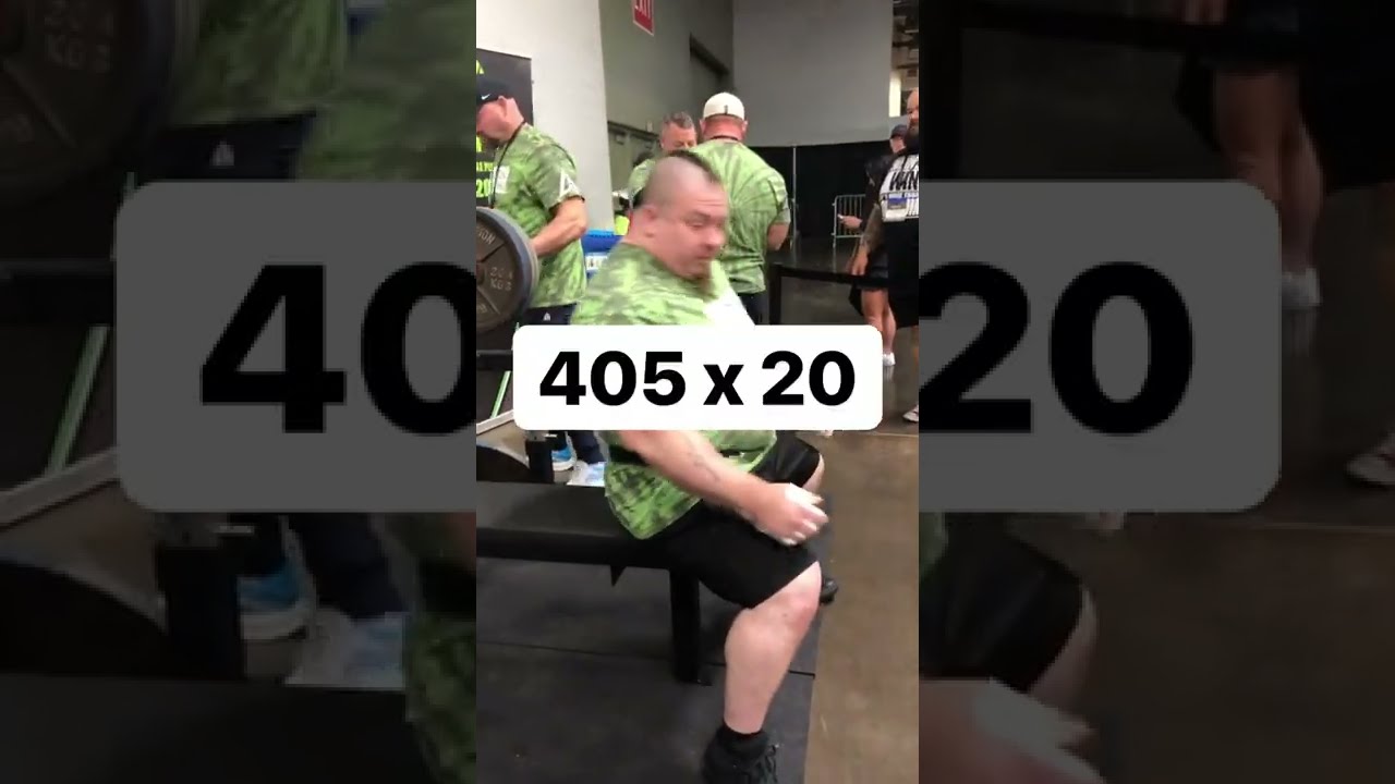 Powerlifter Jimmy Kolb Smashed A 405 lbs Raw Bench Press With Insane 20 Reps