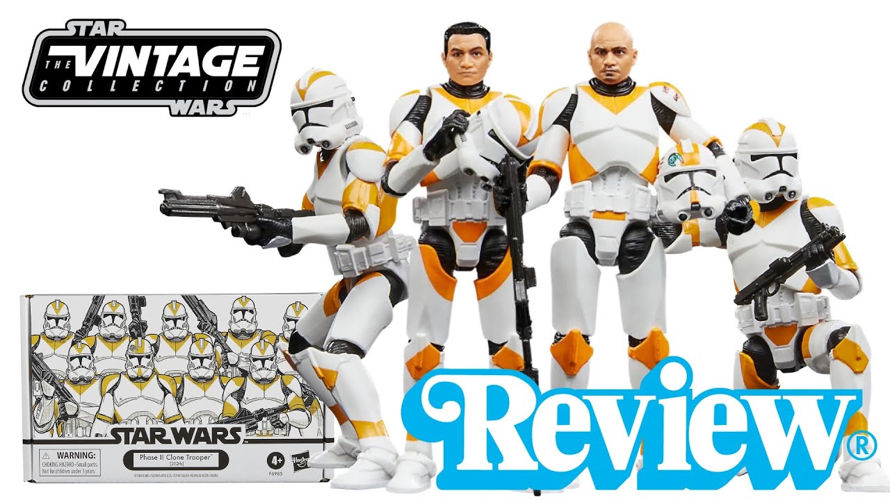 Vintage Collection 212th Phase II Clone Trooper 4 Pack!