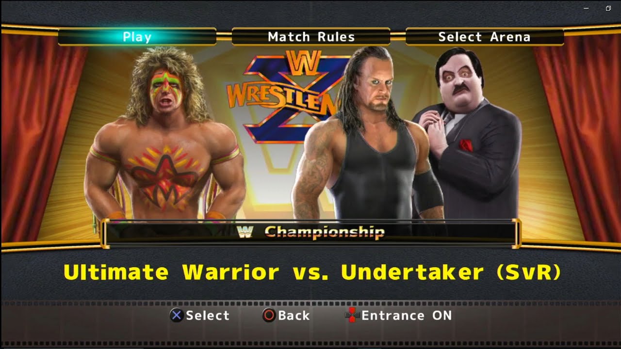 Ultimate Warrior vs. The Undertaker: WWE Legends Of WrestleMania Gameplay
