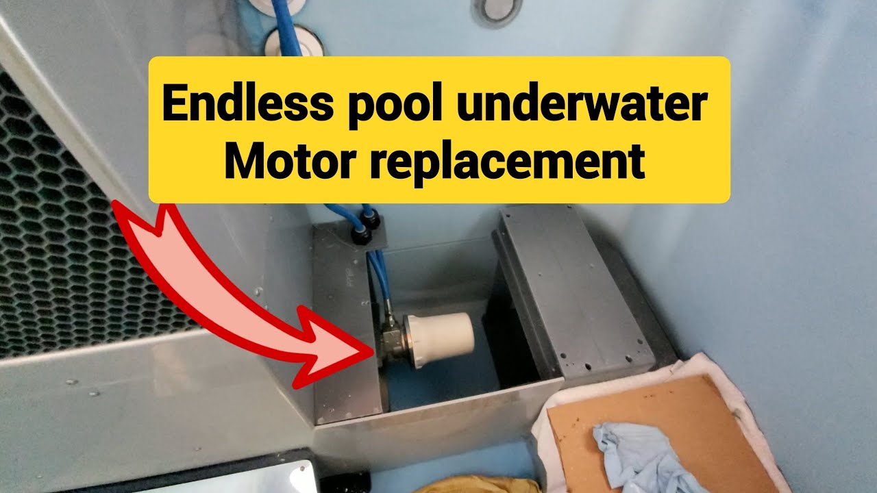 Замена гидравлического двигателя бассейна Endless Pool, двигателя плавательного течения, замена г...