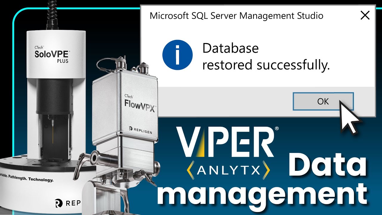 Data Management for VPT and ViPER ANLYTX Software