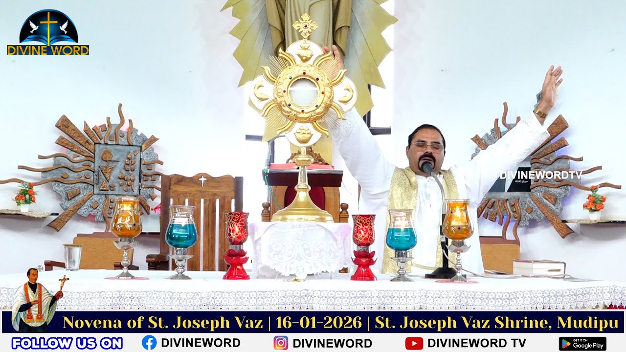 Novena of St. Joseph Vaz | 16-01-2026 | Fr. Santhosh Menezes | St. Joseph Vaz Shrine, Mudipu