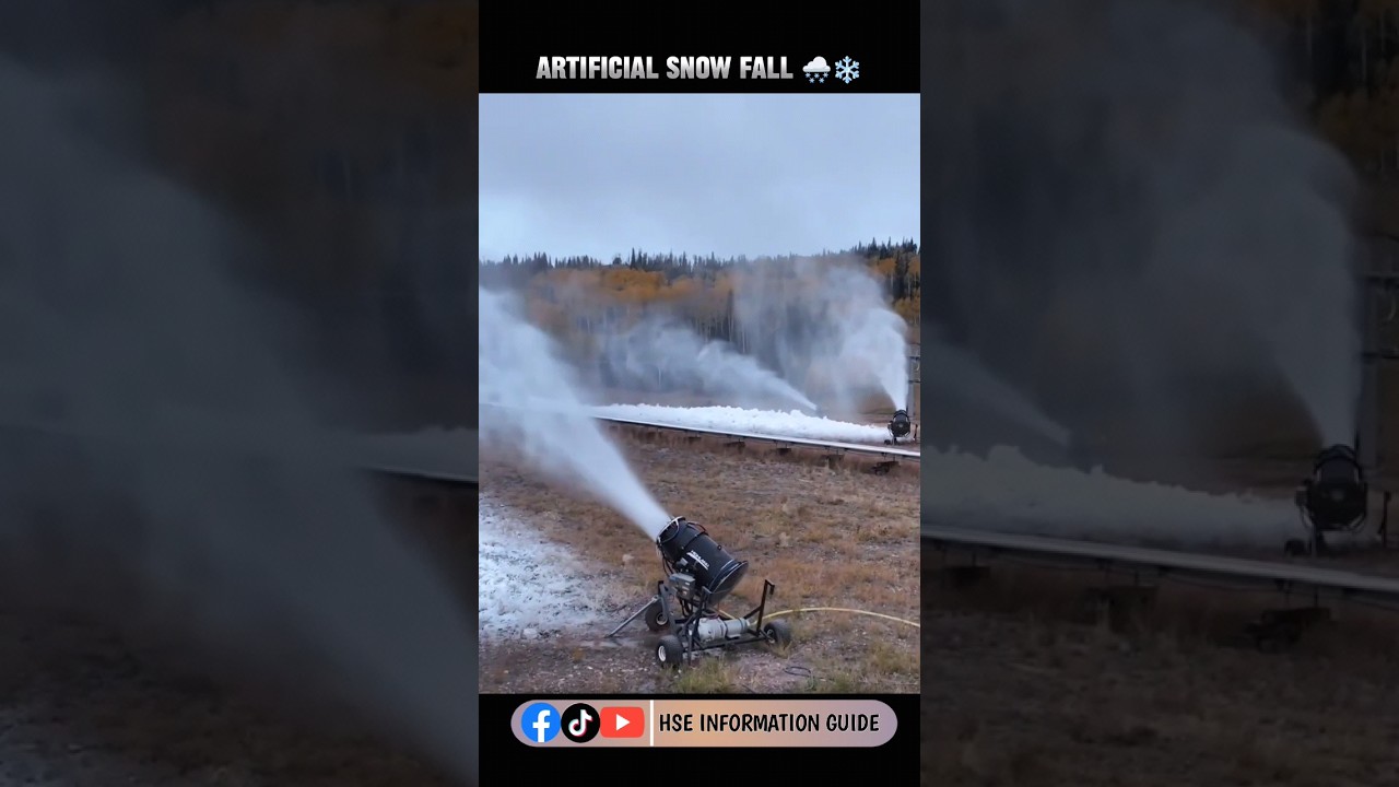 artificial snow fall video 📸 artificial snow machine #artificial #snow#coldsafety#safetytraining#hse