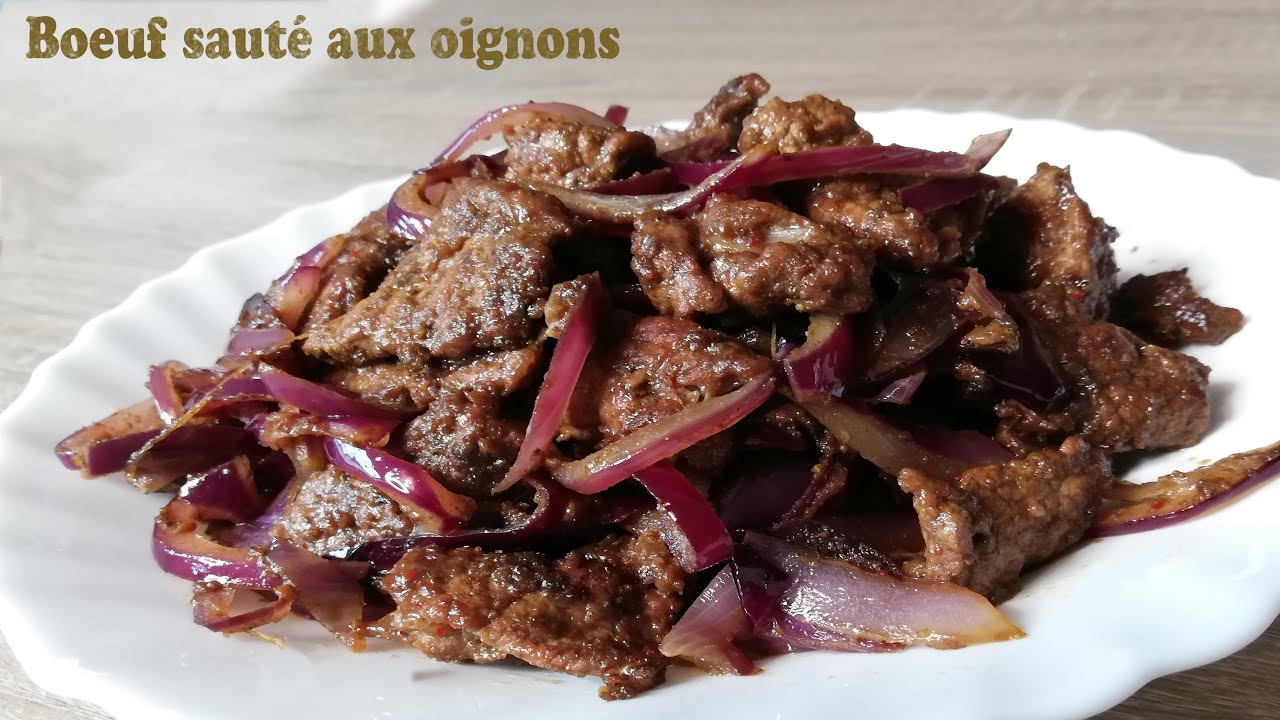 Bœuf aux oignons avec du cumin_ Plat chinois_ Avec cours de chinois