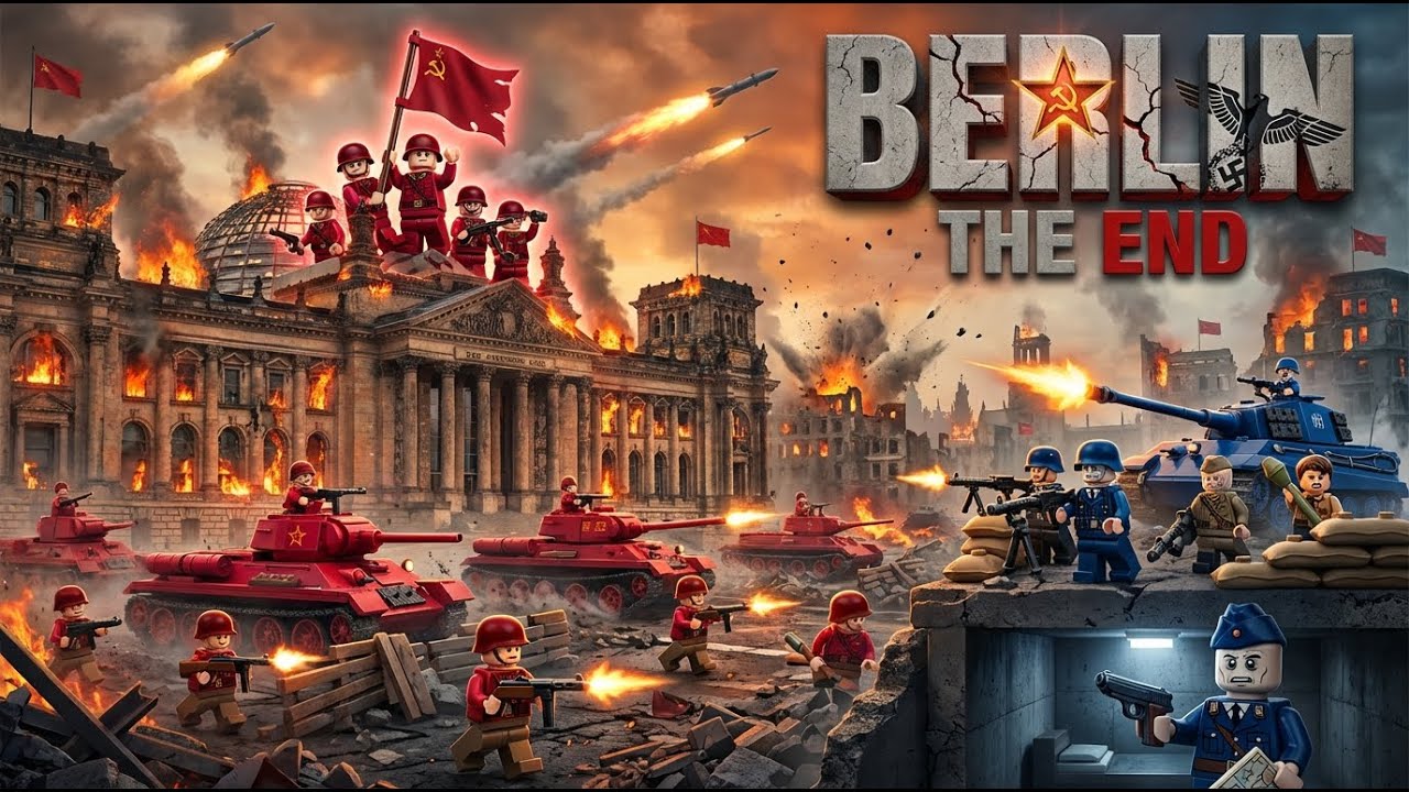 LEGO Berlin - BLUE vs RED Army Final Battle - Epic WW2 Battle 🏛️💥