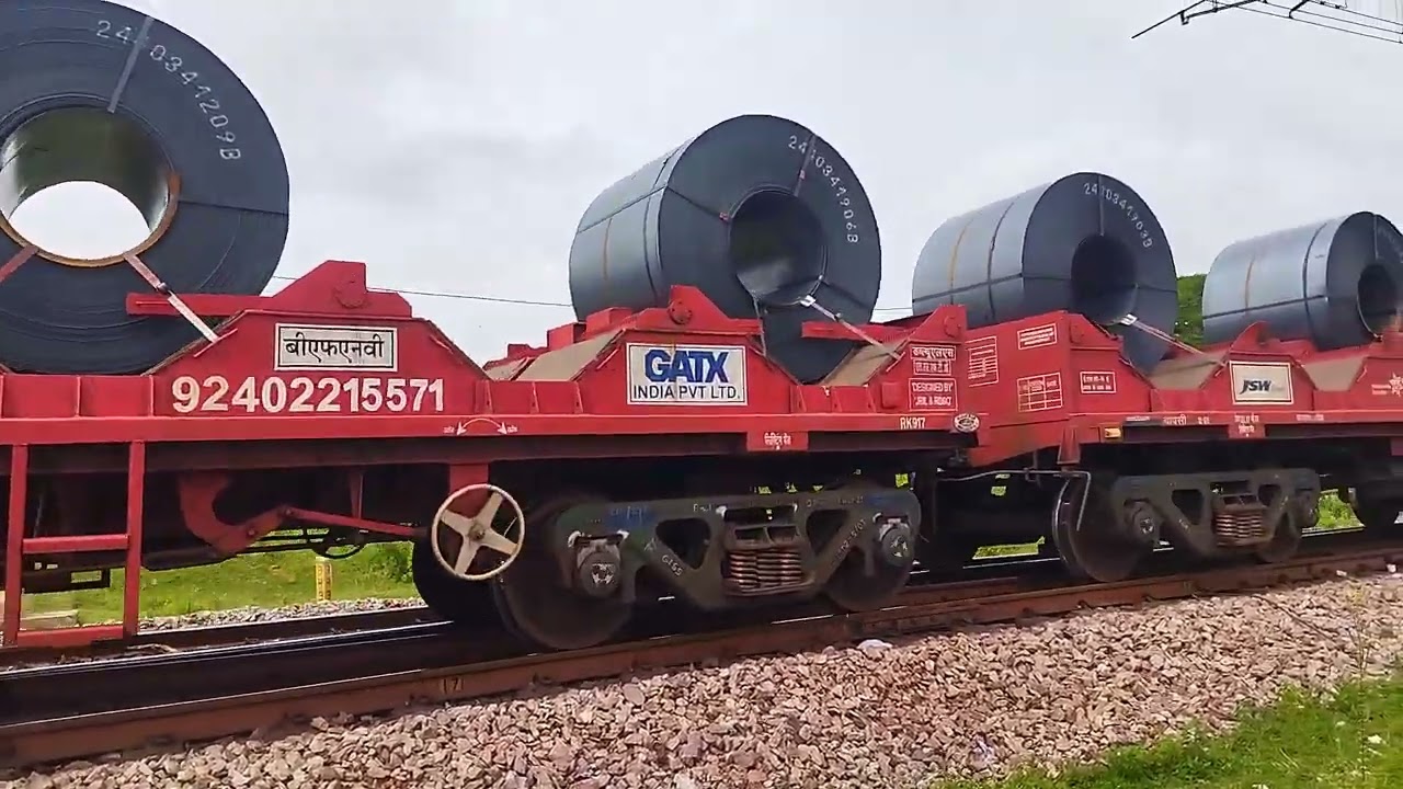 How to Transport Steel Coil By Goods Train & Why it is Dangerous @JSW Toranagallu, Karnataka, India.