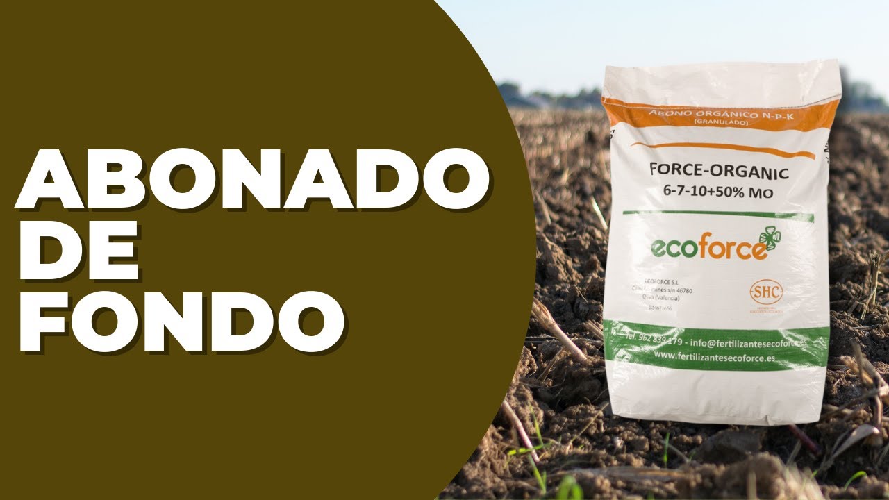 Abonado de fondo ecológico con abonos orgánicos certificados. Abono NPK 100% Ecológico
