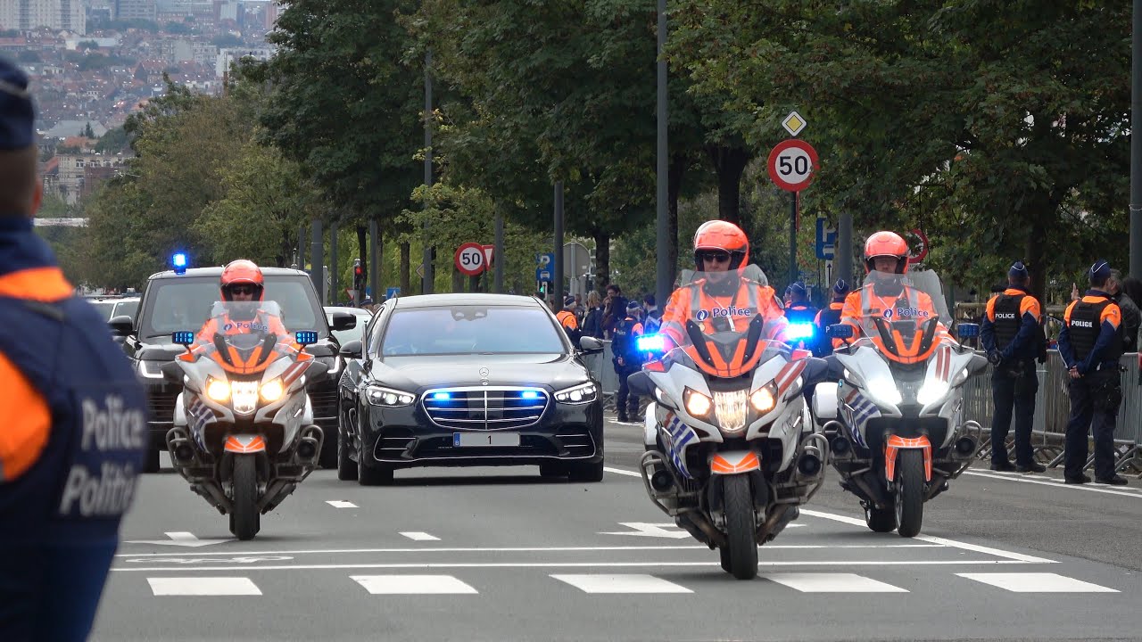 The Royal Family of Belgium leaves the procession of Pope Francis in Brussels! #1669