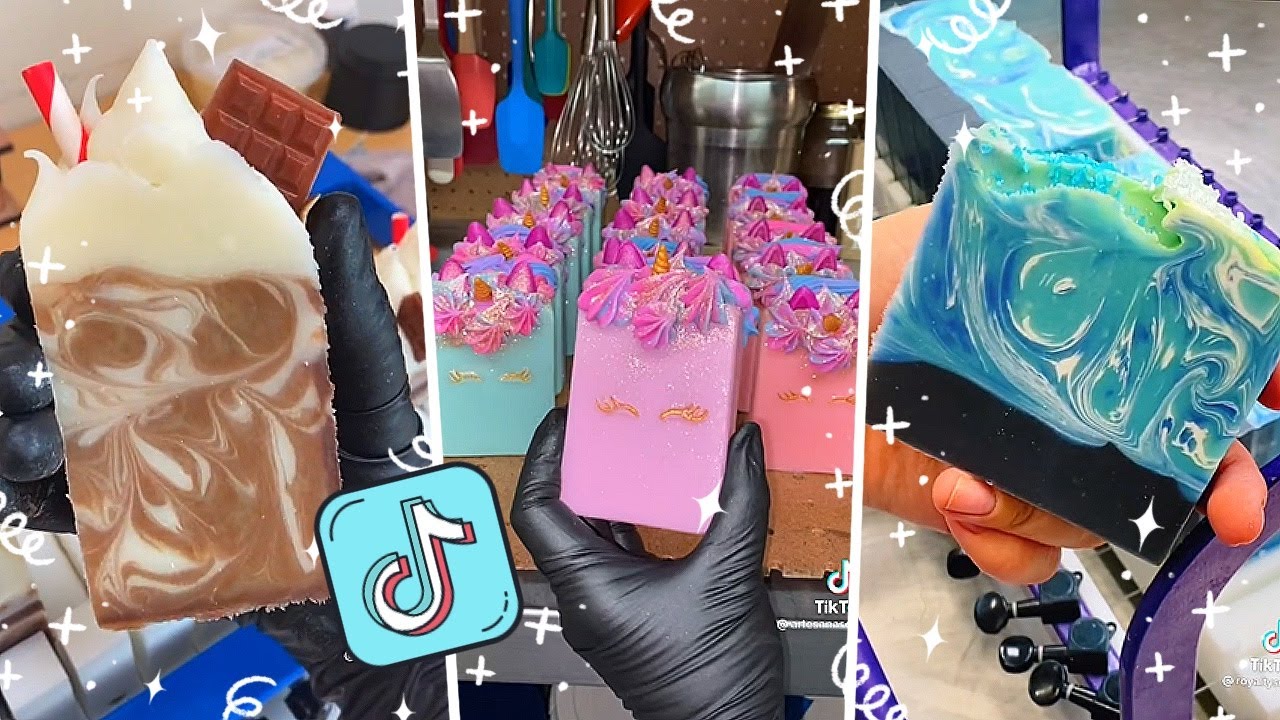 SOAP MAKING AND CUTING TIKTOK COMPILATION