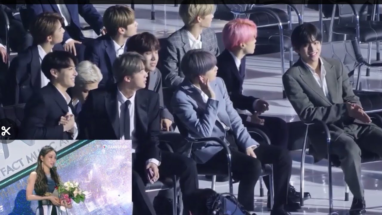 BTS and Chungha moments/reaction at The Fact Music Awards | TMA