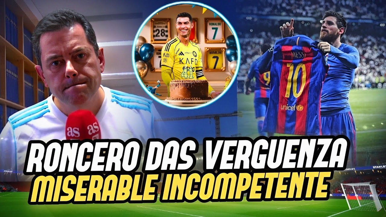 💥TOMAS RONCERO APROVECHA EL CUMPLEAÑOS DE CRISTIANO PARA TIRARLE A MESSI Y AL BARSA | ACOMPLEJADO 😳