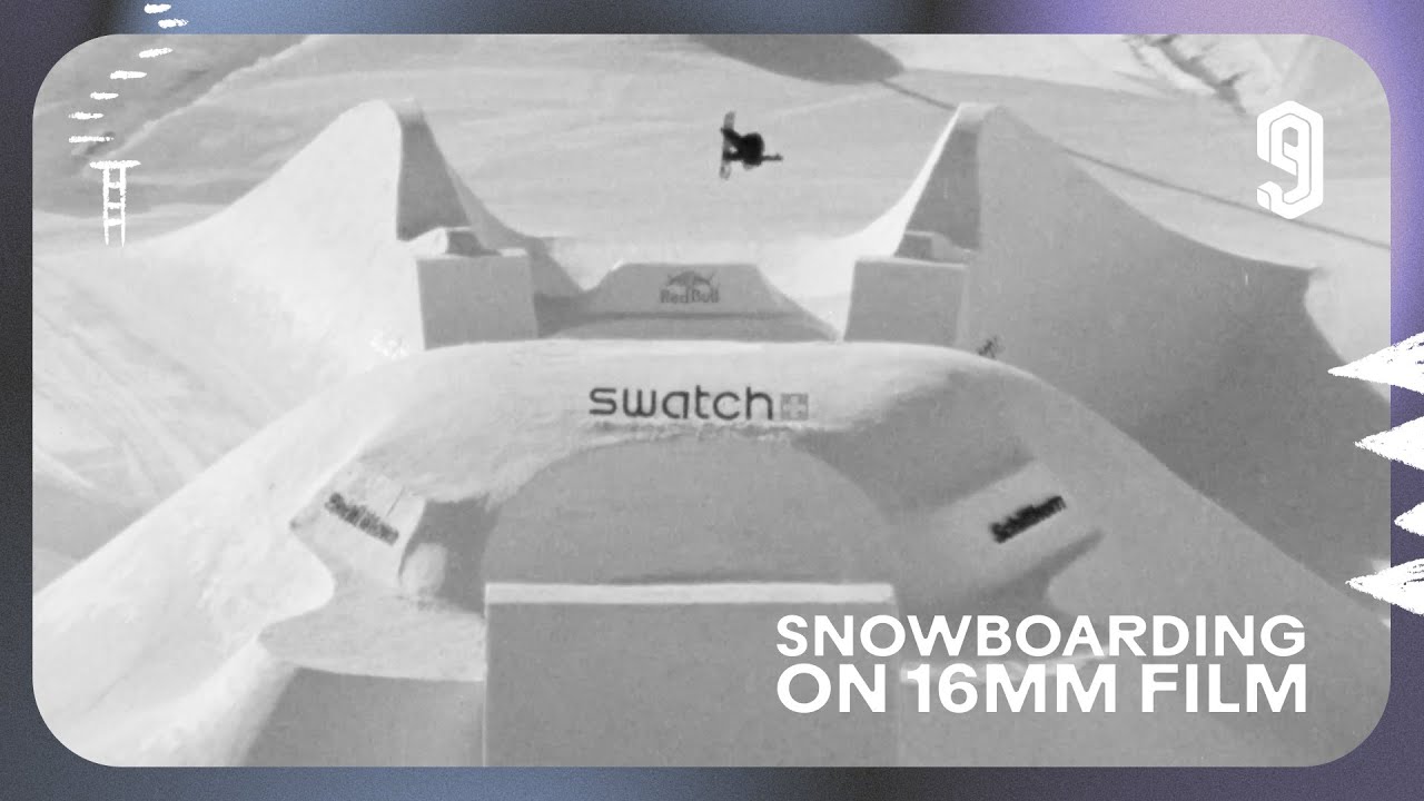 SNOWBOARDING AT THE SWATCH NINES 2025 ON 16MM FILM