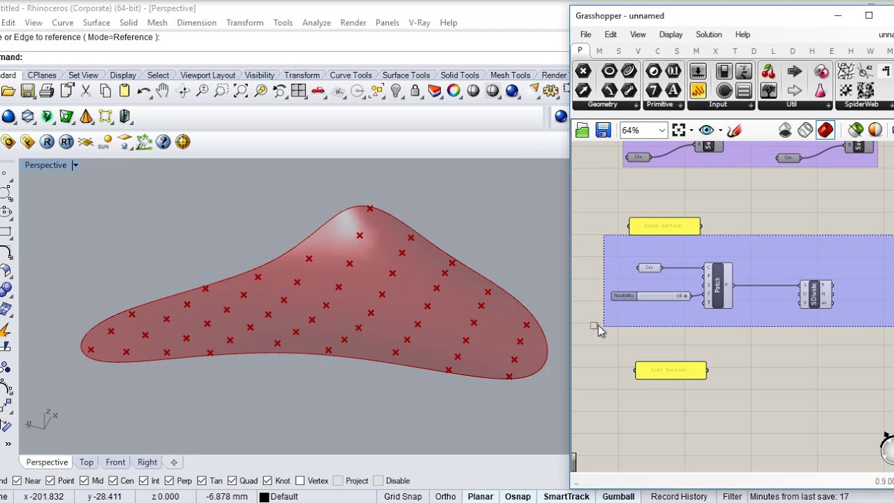 Creating Surfaces Grasshopper 02