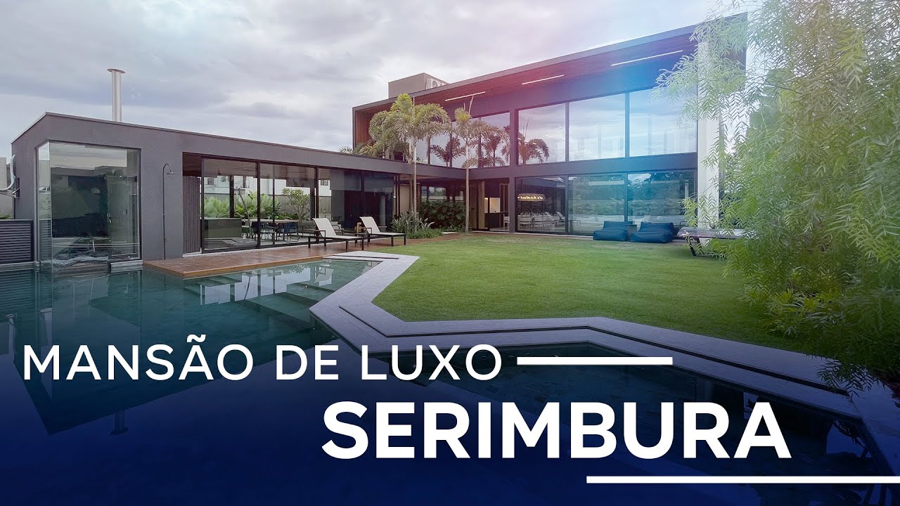 MANSÃO DE LUXO 1200M2 TERRENO C/ DECORAÇÃO SENSACIONAL, PISCINA NO CONDOMÍNIO SERIMBURA SJCAMPOS/SP.