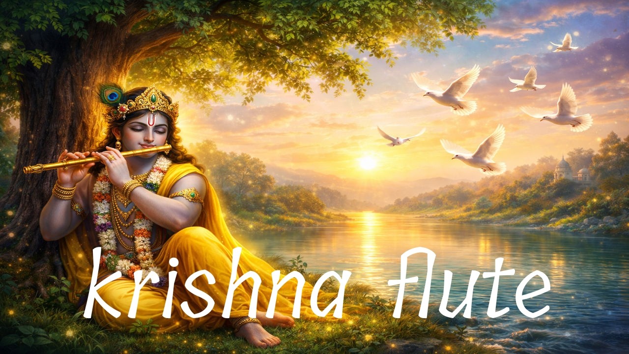 Krishna Flute Music | Radha Krishna Bansuri Dhun | Peaceful & Relaxing Meditation Music