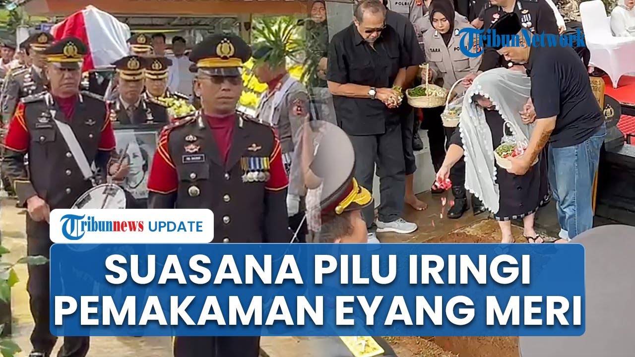Suasana Pilu Iringi Pemakaman Jenazah Meri Istri Jenderal Hoegeng di Bogor dengan Upacara Kedinasan