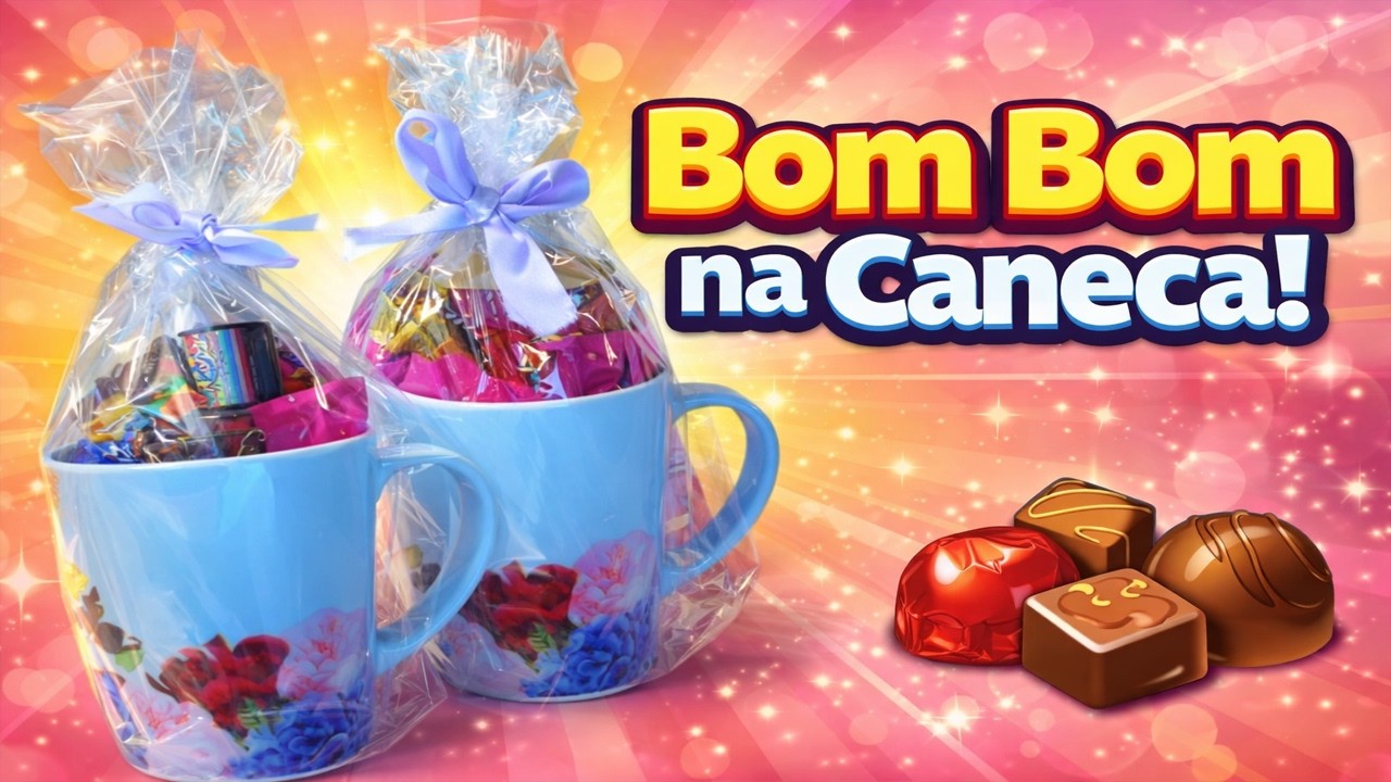 BOMBOM NA CANECA 🍫🎁 Ideia Incrível e Barata Para Presentear as mulheres!