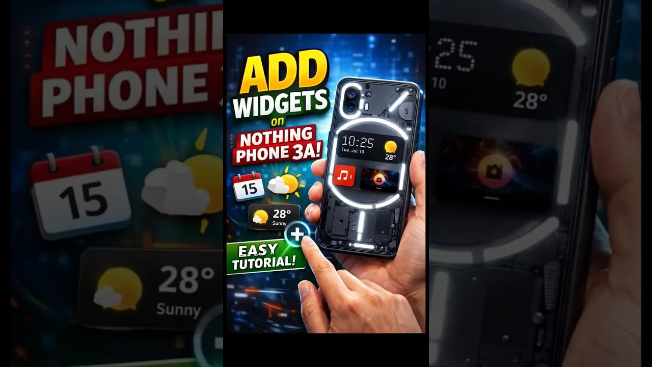 Game widgets in Nothing phone 3A | How to add widgets | Learn tricks and tips #mobile #tricks