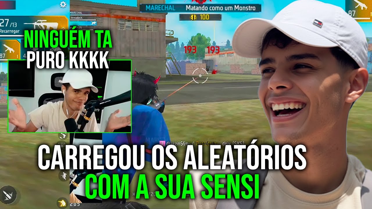 MARECHAL CARREGOU OS ALEATÓRIOS COM A SUA SENSI - NINGUÉM TA PURO NA RANQUEADA FREE FIRE