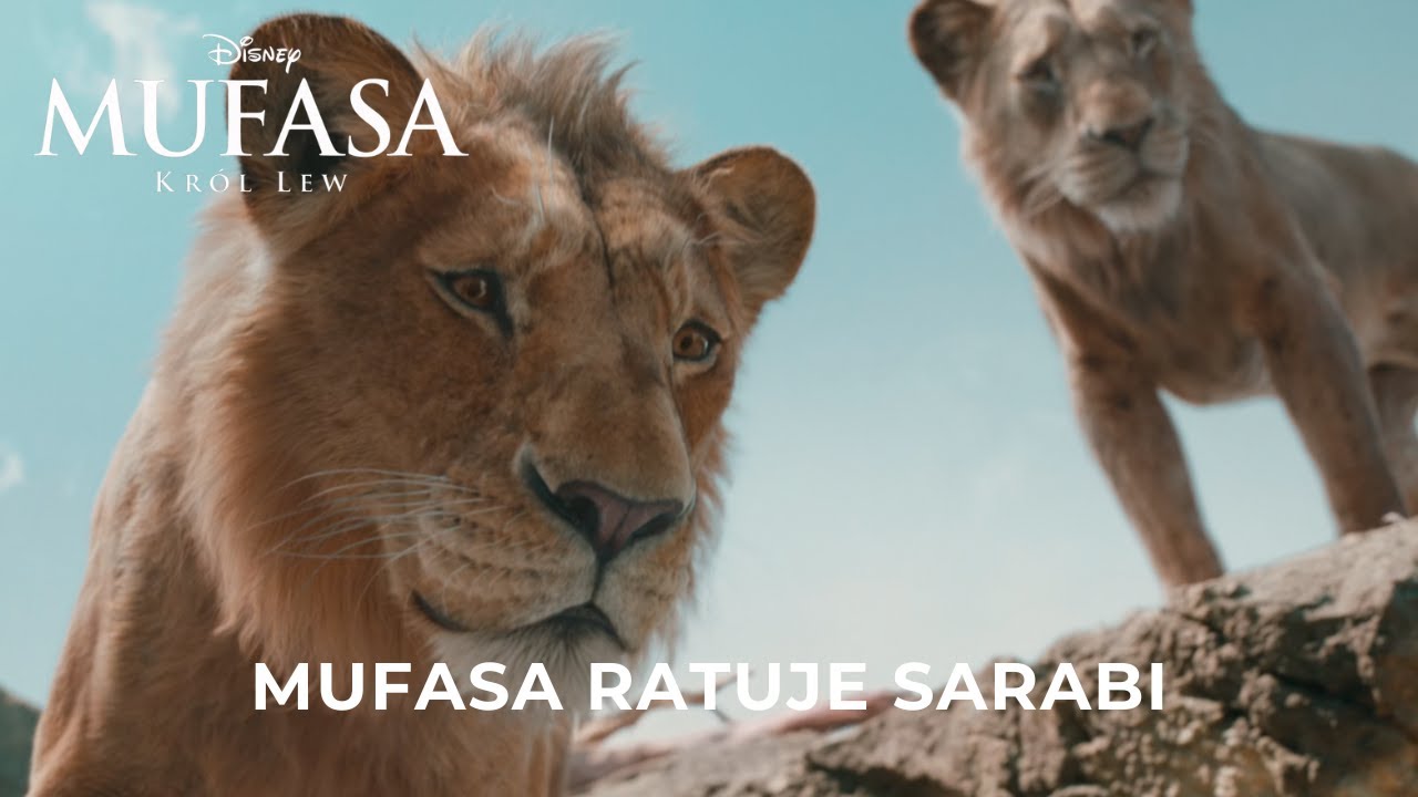 Mufasa: Kr&oacute;l Lew (2024) 4K - Mufasa ratuje Sarabi