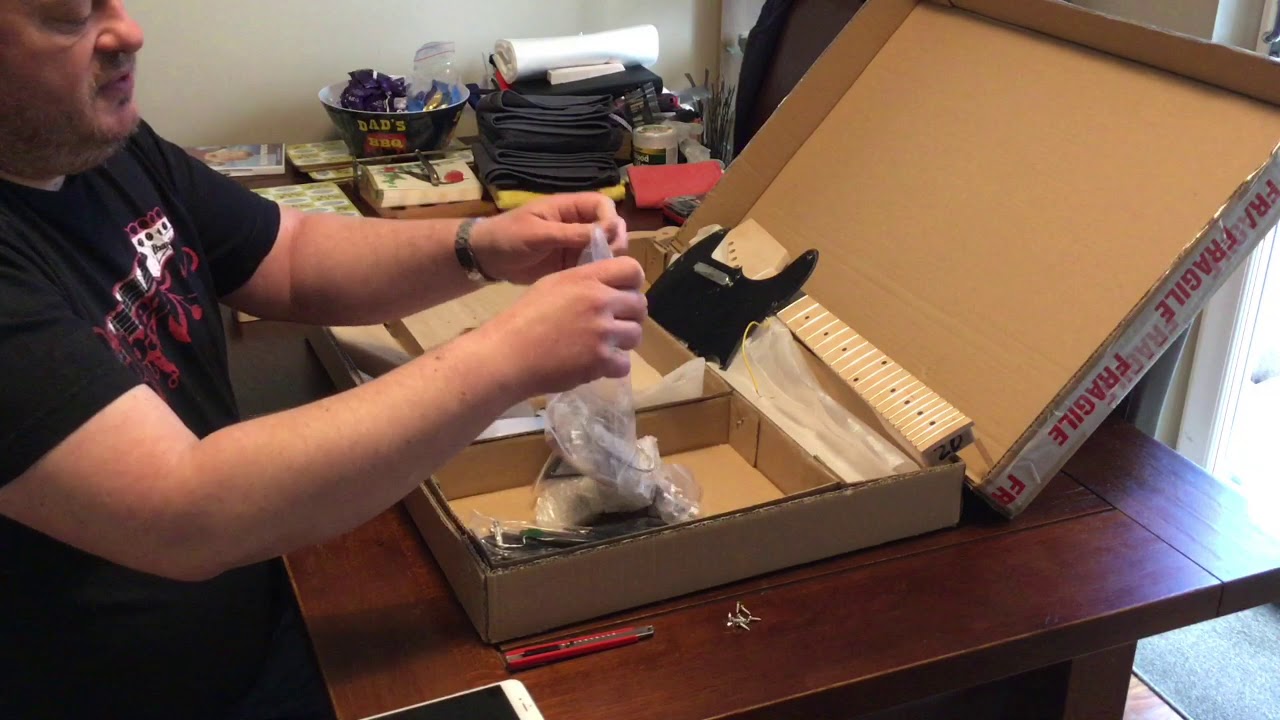 Gear4Music Telecaster DIY Guitar Kit Ash - Pt1 - Unbox & Review