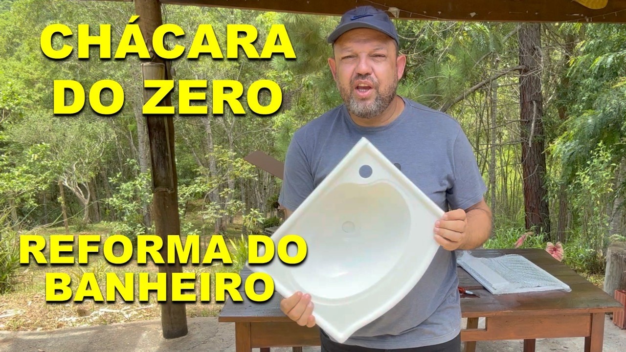 REFORMA DO BANHEIRO DA CHÁCARA | OLHA ESSA TRANSFORMAÇÃO! ANTES x DEPOIS