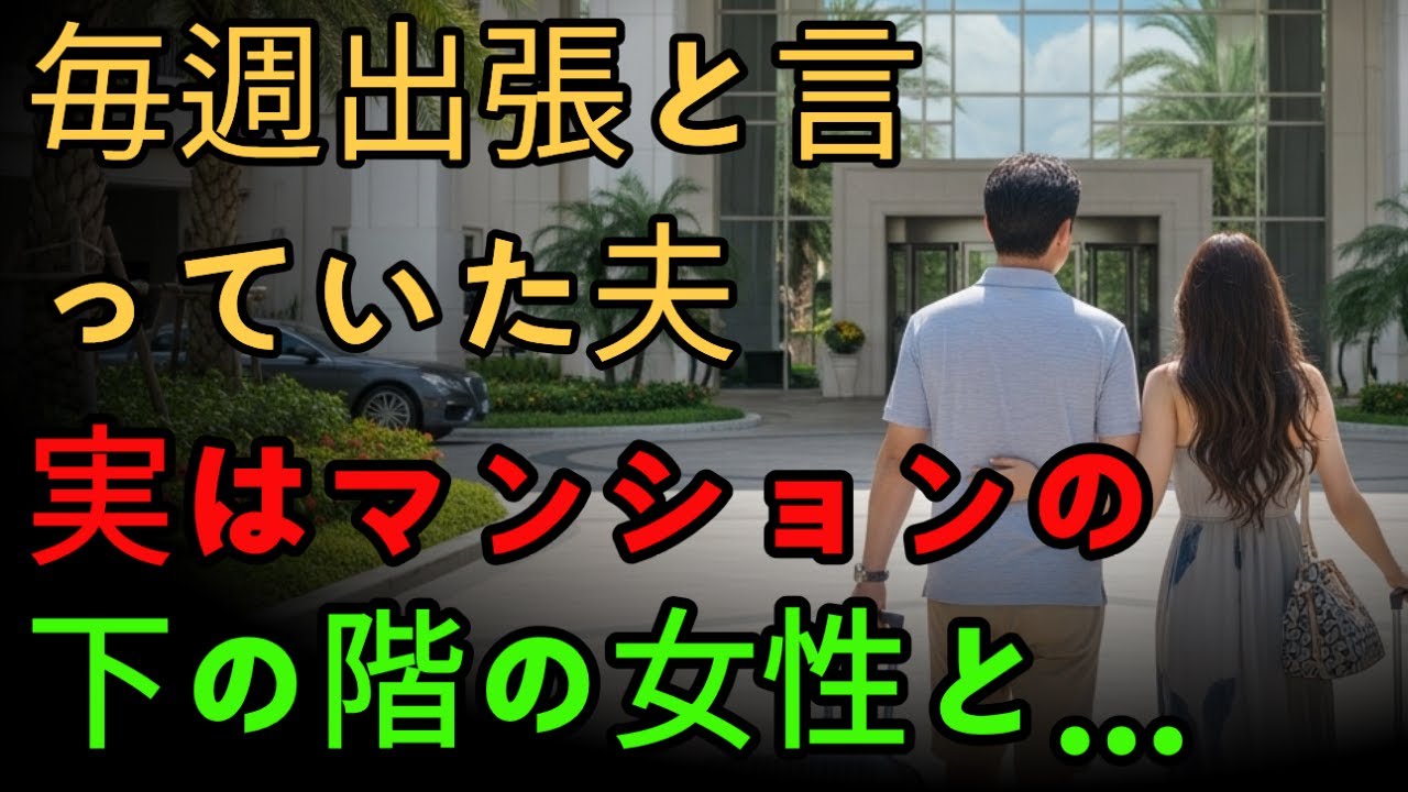 毎週出張と言っていた夫、実はマンションの下の階の女性と...