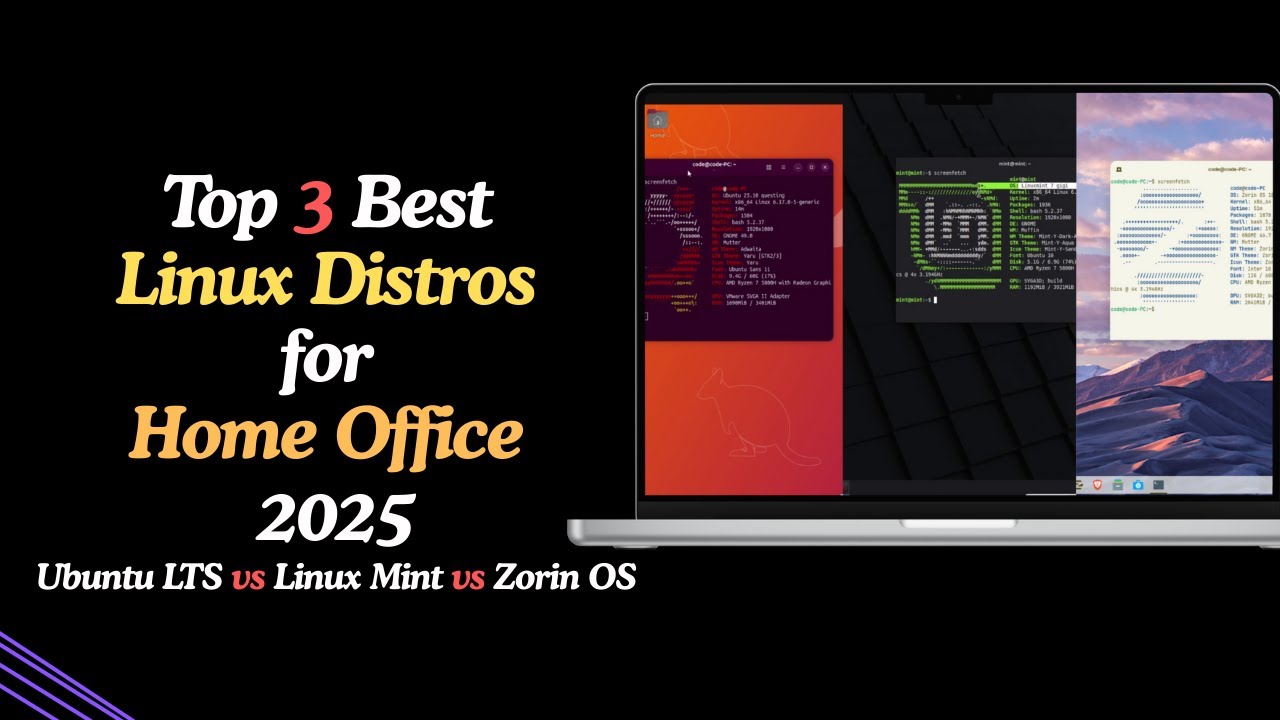 Лучшие дистрибутивы Linux для домашнего офиса 2025: Ubuntu LTS, Linux Mint и Zorin OS
